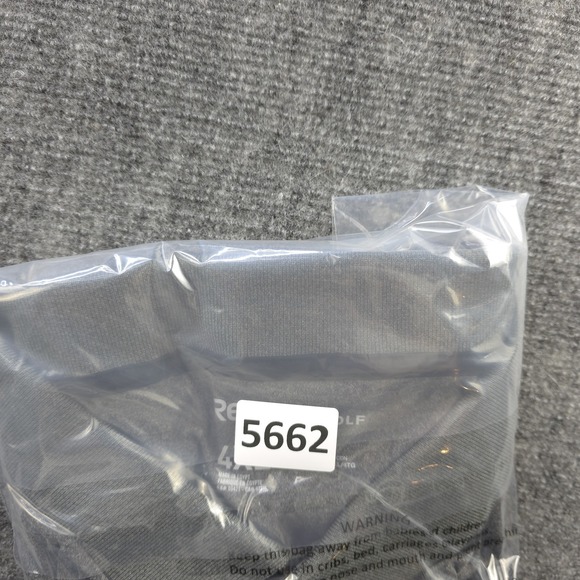 Reebok Golf Polo 4XL‎ Gray Solid Performance Short Sleeve Logo Polyester - Picture 8 of 8